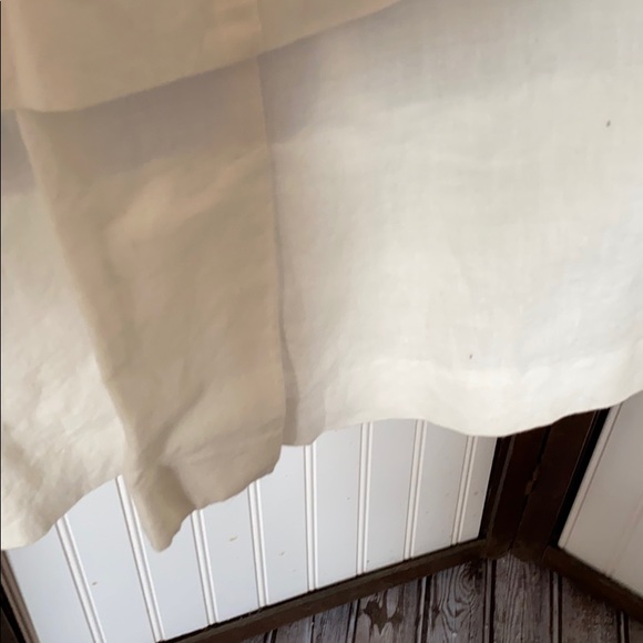 Vintage white unique cotton 80s eyelet lace embroidered white lagenlook dress s - Picture 5 of 6